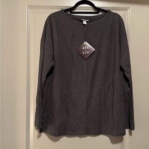 Gray pullover top